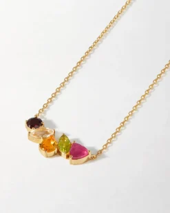 Edge of Ember Style | May Birthstone Jewellery | Trinity Green Gemstone Necklace
