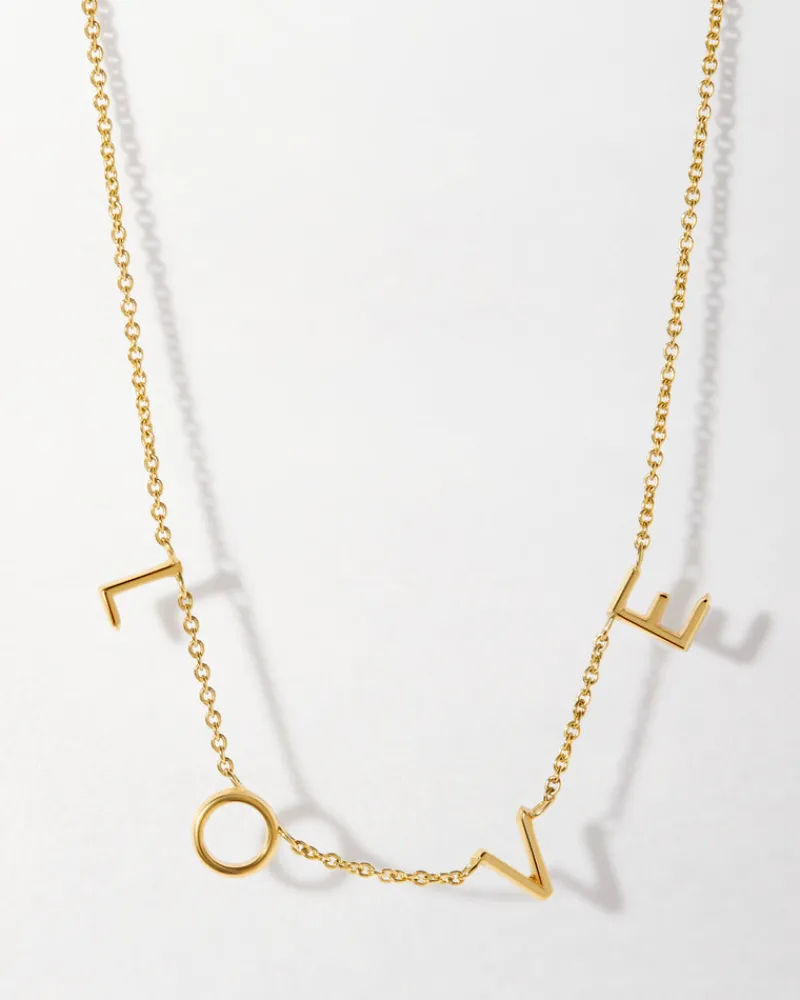 Edge of Ember Solid Gold & Diamonds | Initial | Your Heart Diamond Necklace